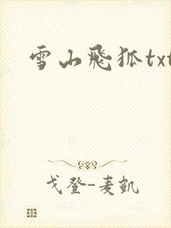 雪山飞狐txt