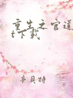 重生之官道txt下载