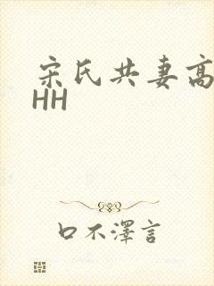 宋氏共妻高黄HHH