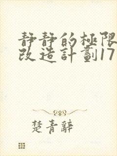 静静的极限自我改造计划17