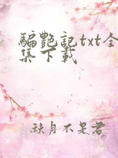 骗艳记txt全集下载