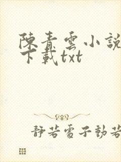 陈青云小说全集下载txt