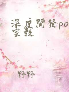 深度开发pop家教