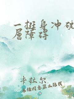 一挺身冲破了那层障碍