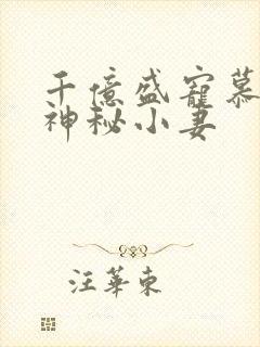 千亿盛宠慕少的神秘小妻