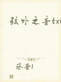 弦外之音txt