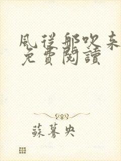 风从那吹来小说免费阅读