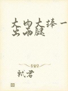 大肉大捧一进一出两腿