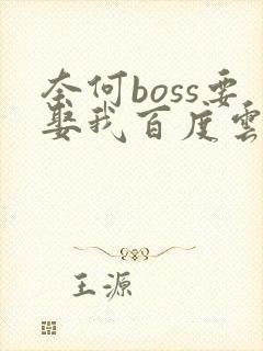 奈何boss要娶我百度云