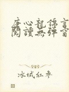 唐心龙锦言免费阅读无弹窗