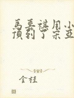 马嘉祺用小小马顶到了宋亚轩