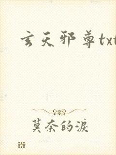 玄天邪尊txt