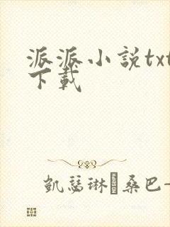 派派小说txt下载