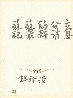 苏苏的公交车日记最新消息