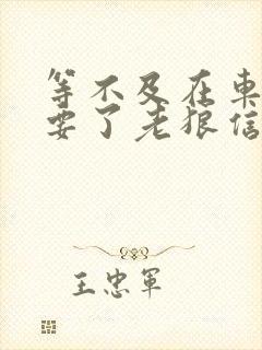 等不及在车里就要了老狼信息