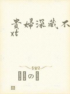 贵妇深藏不露txt