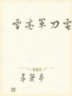 雪亮军刀电视剧