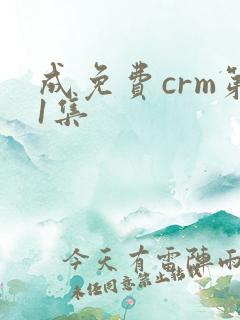 成免费crm第1集