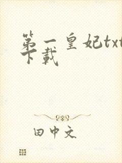第一皇妃txt下载