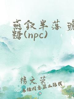 燕钗半落 琥珀糖(npc)
