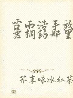 霍雨浩手放在唐舞桐的哪里小说