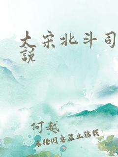 大宋北斗司 小说