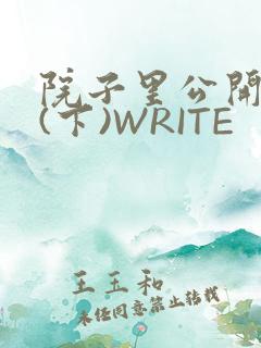 院子里公开惩戒(下)WRITE