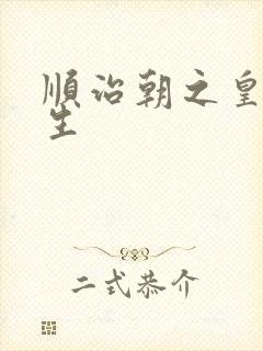 顺治朝之皇后重生