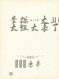 李总灬大JI巴太粗太长了