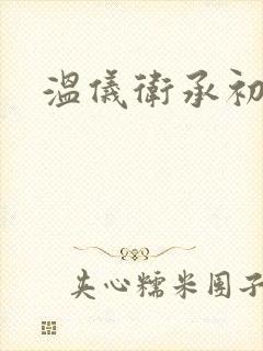 温仪卫承初小说