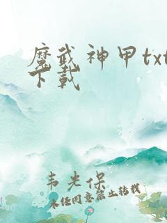 魔武神甲txt下载