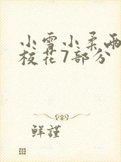 小雪小柔两个大校花7部分