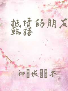 抵债的朋友麦子韩语