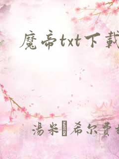 魔帝txt下载