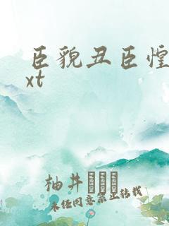 臣貌丑臣惶恐txt