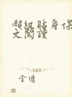 超级贴身保镖全文阅读