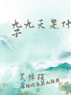 九九天是什么日子