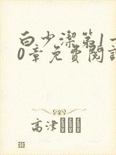 白少洁第1一40章免费阅读