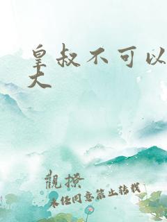 皇叔不可以 太大