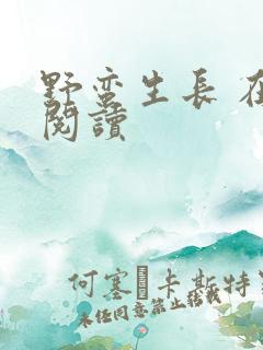 野蛮生长 在线阅读