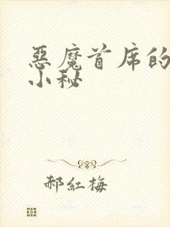 恶魔首席的贴身小秘