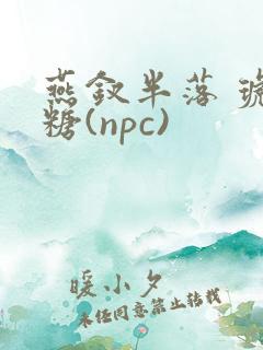 燕钗半落 琥珀糖(npc)
