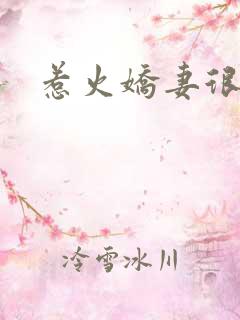 惹火娇妻很难宠