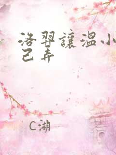 洛羿让温小辉自己弄