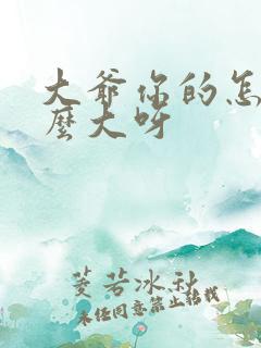 大爷你的怎么这么大呀