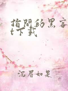 指间的黑客txt下载