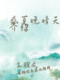 盛夏晚晴天剧情介绍