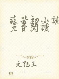 苏若初小说全文免费阅读