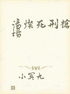 汤灿死刑枪决现场