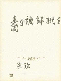 秦g被解职的原因